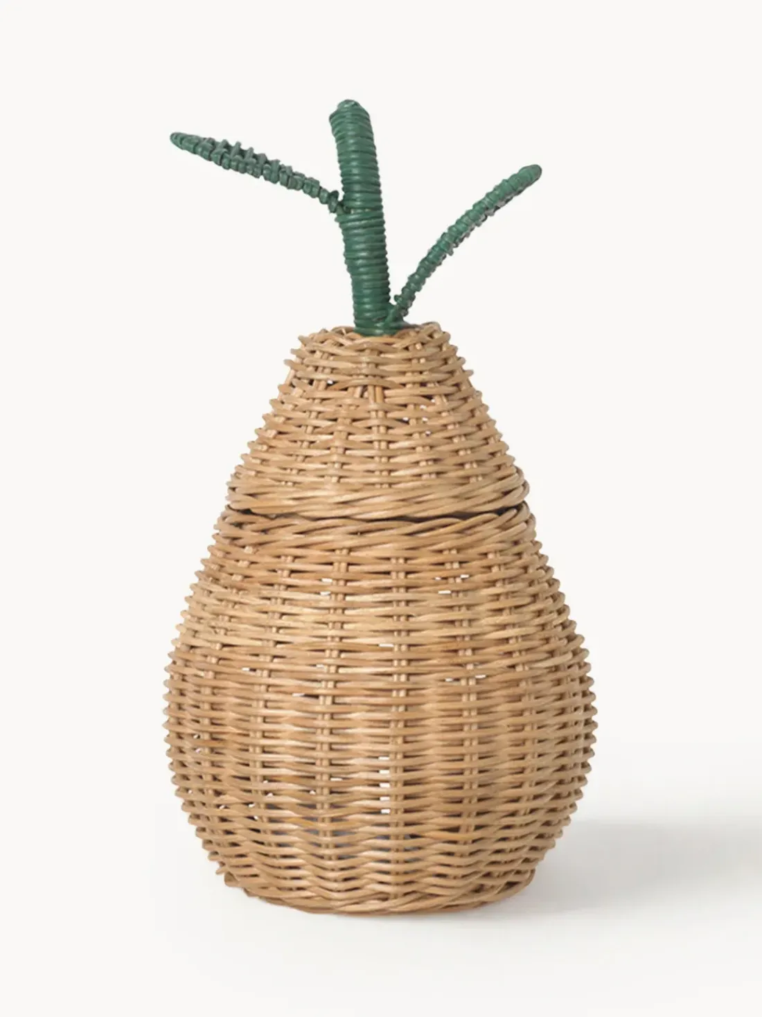 Cesta artesanal de ratán Pear