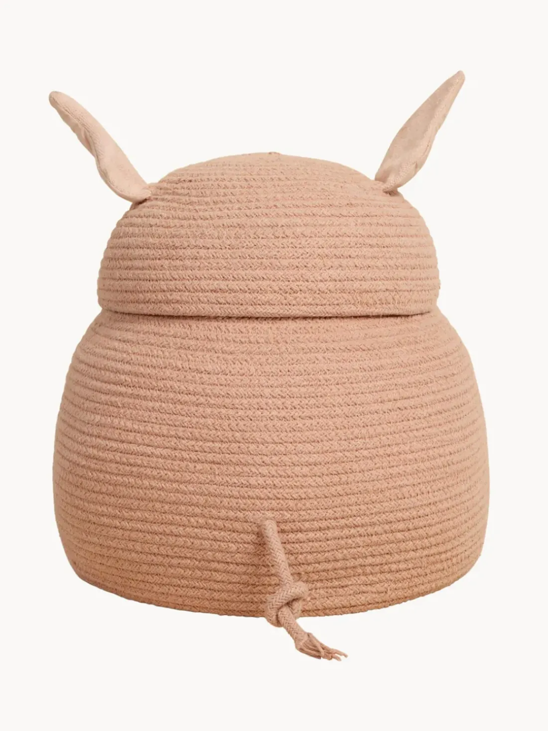 Cesta de almacenamiento artesanal con tapa Peggy the Pig