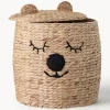 Cesta de almacenamiento con tapa Bear