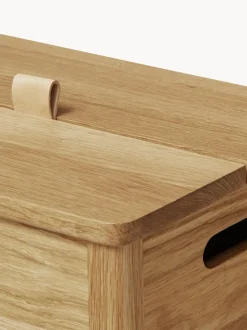 Cesta de ropa de madera de roble A Line