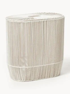 Cesta de ropa doble artesanal de cuerda Gabe