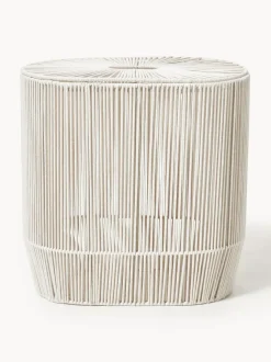 Cesta de ropa doble artesanal de cuerda Gabe