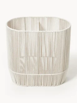 Cesta de ropa doble artesanal de cuerda Gabe