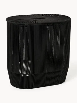 Cesta de ropa doble artesanal de cuerda Gabe