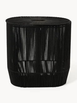 Cesta de ropa doble artesanal de cuerda Gabe