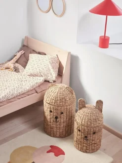 Cestas artesanales con tapaderas Bear & Rabbit, 2 uds.
