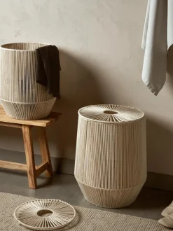 Cestas de ropa artesanales de cuerda Gabe, 2 uds.