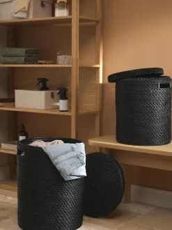Cestas de ropa con tapadera Lurdes, 2 uds.