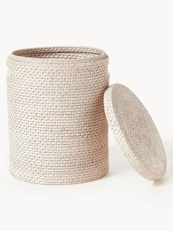 Cestas de ropa con tapa Lurdes, 2 uds.