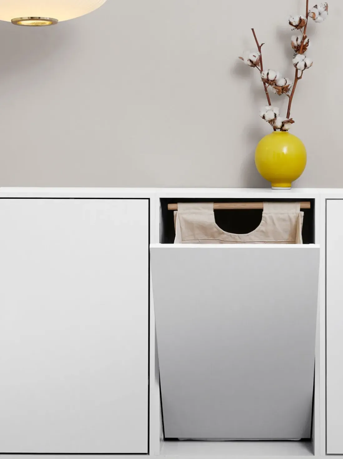 Cesto para la ropa Brilliant White para colgar