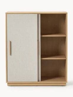 Chiffonnier de madera con frente tapizado Wisp