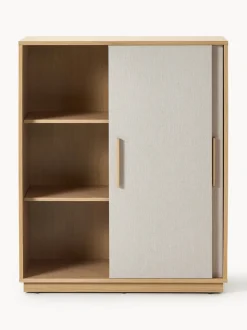 Chiffonnier de madera con frente tapizado Wisp