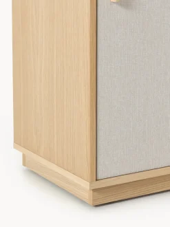 Chiffonnier de madera con frente tapizado Wisp