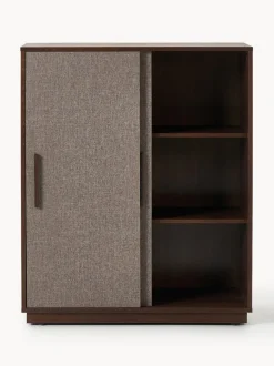 Chiffonnier de madera con frente tapizado Wisp