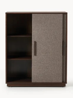 Chiffonnier de madera con frente tapizado Wisp