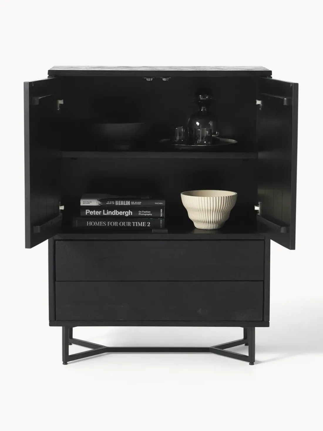 Chiffonnier de madera de mango Luca