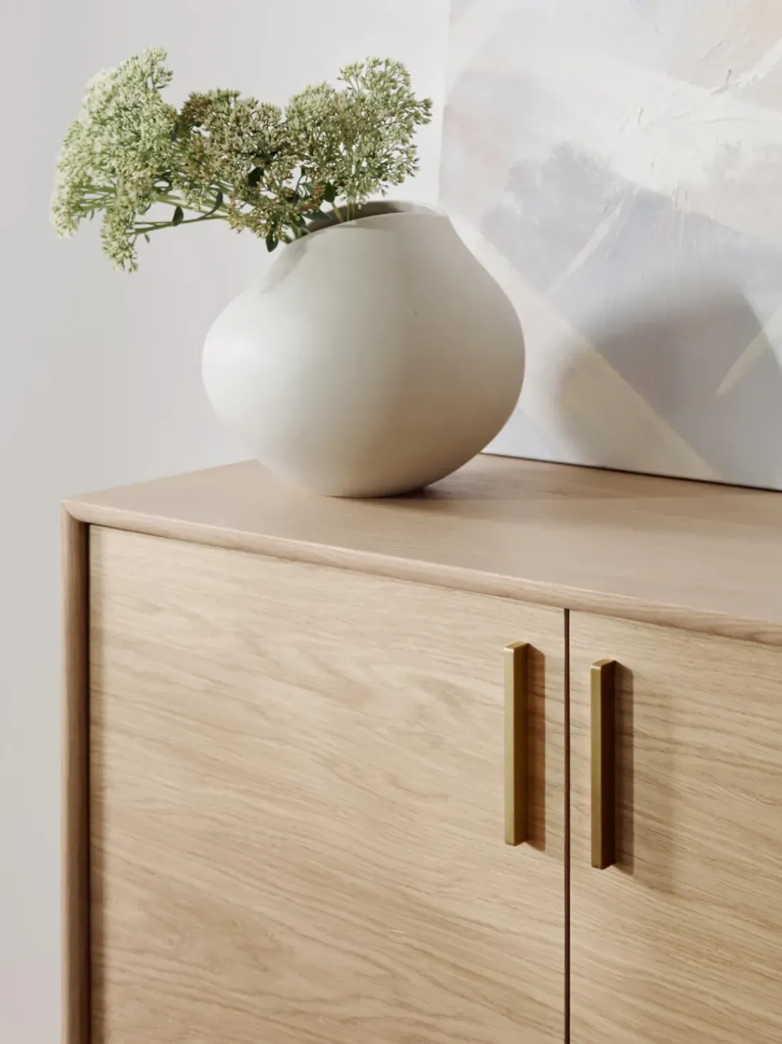 Chiffonnier de madera de roble Diana