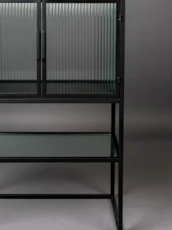 Chiffonnier de vidrio estriado Boli