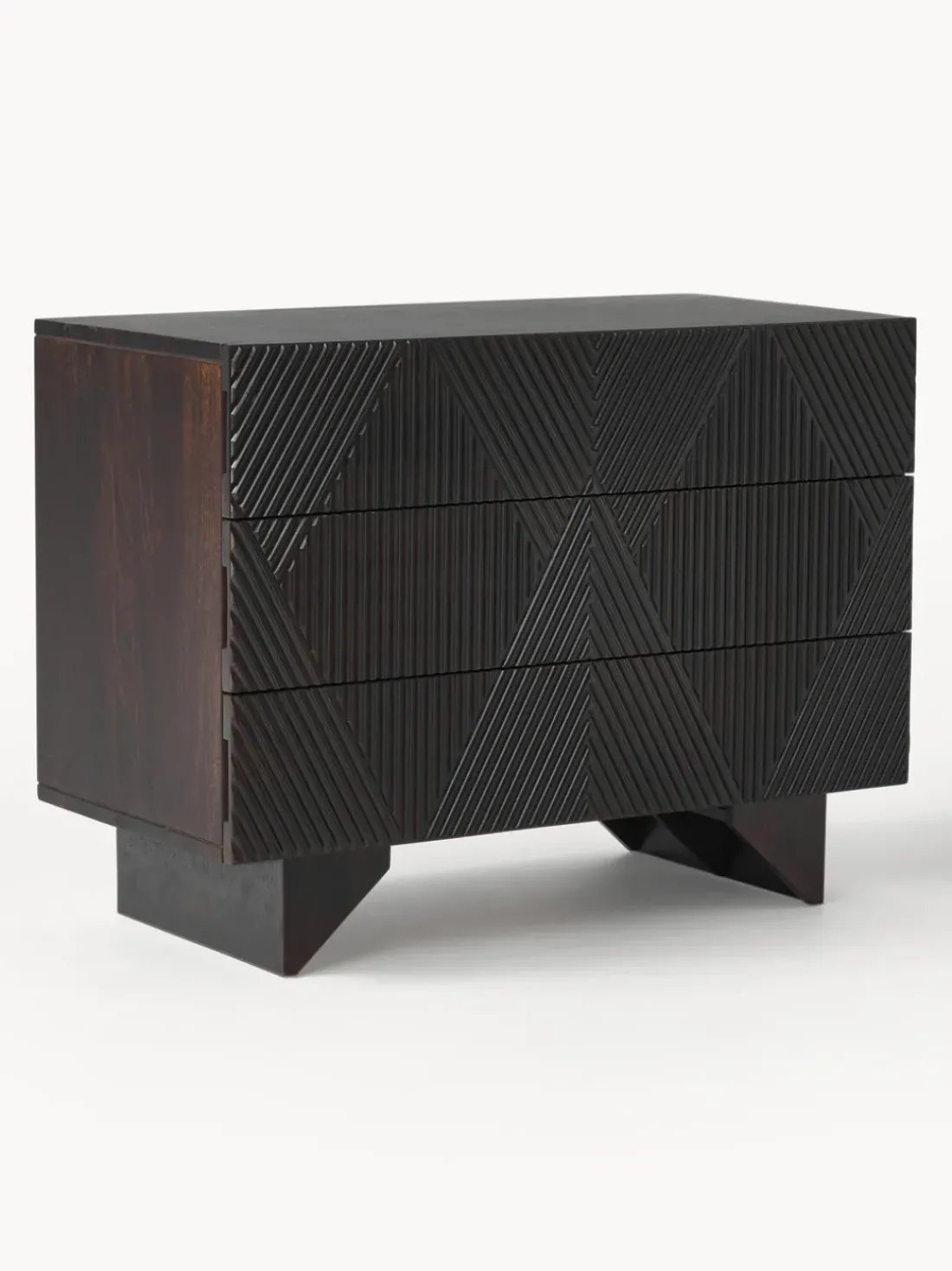 Cómoda de madera de mango Louis