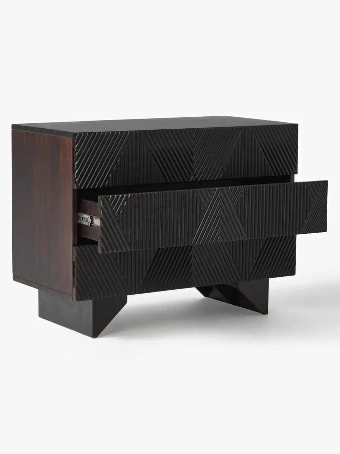 Cómoda de madera de mango Louis