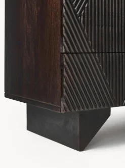 Cómoda de madera de mango Louis