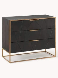 Cómoda de madera de mango maciza Harry