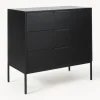 Cómoda de madera de pino Adam