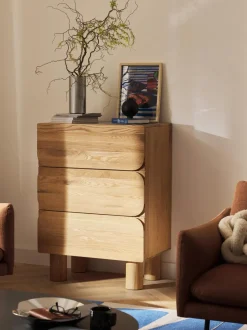 Cómoda de madera de roble Cadi