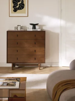 Cómoda de madera de roble Diana