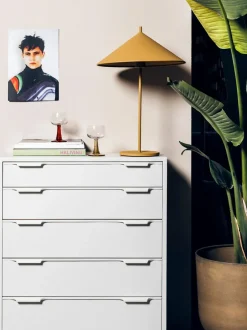 Cómoda de madera Sungkai Space Age