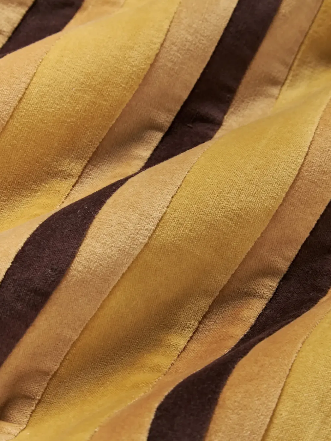 Cojín artesanal de algodón Striped