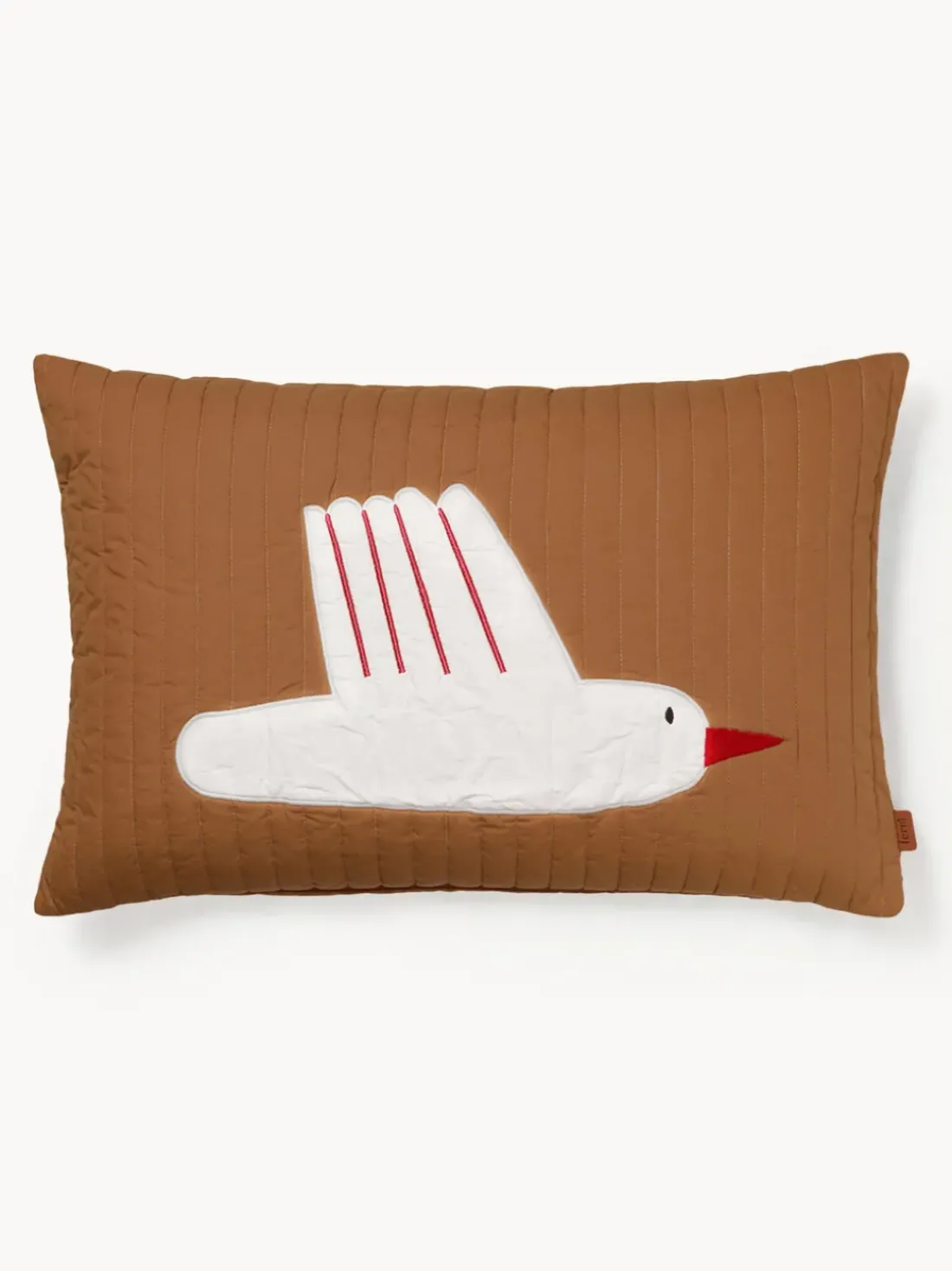 Cojín de algodón ecológico Bird