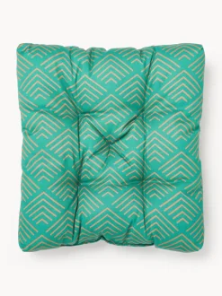 Cojín de asiento de exterior con estampado gráfico Milano