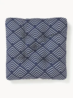 Cojín de asiento de exterior con estampado gráfico Milano