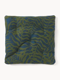 Cojín de asiento para exterior estampado jacquard Ortun