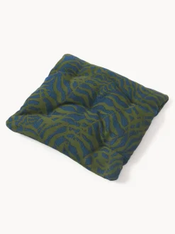 Cojín de asiento para exterior estampado jacquard Ortun