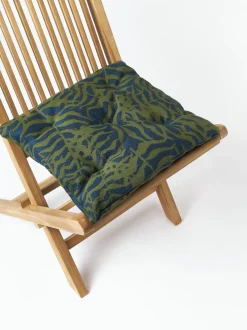 Cojín de asiento para exterior estampado jacquard Ortun