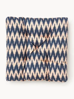 Cojín de asiento para exterior con estampado ikat Maillot