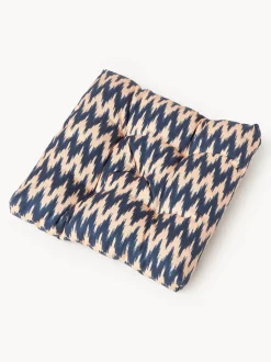 Cojín de asiento para exterior con estampado ikat Maillot