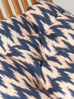 Cojín de asiento para exterior con estampado ikat Maillot
