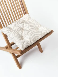 Cojín de asiento para exterior estampado jacquard Ortun