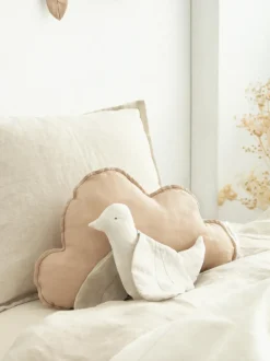 Cojín peluche de lino Cloud