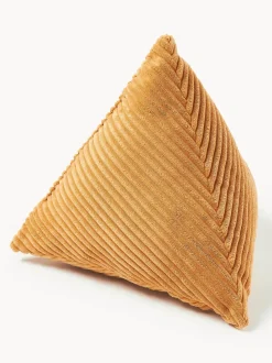 Cojín triangular de pana Kylen