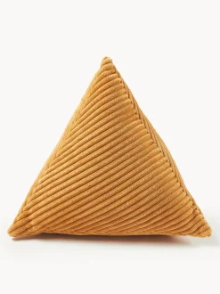 Cojín triangular de pana Kylen