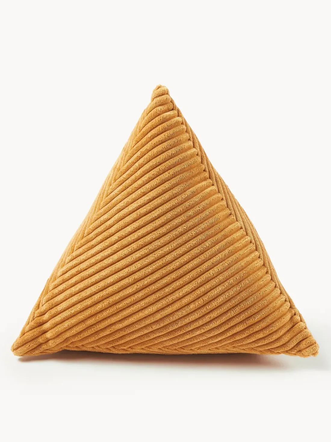 Cojín triangular de pana Kylen