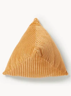 Cojín triangular de pana Kylen
