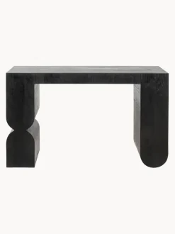 Consola artesanal de madera Curve