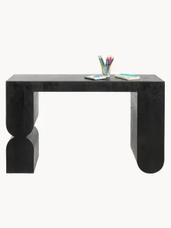 Consola artesanal de madera Curve