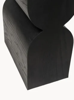 Consola artesanal de madera Curve