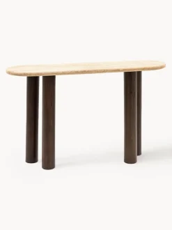 Consola con tablero de travertino Trevi
